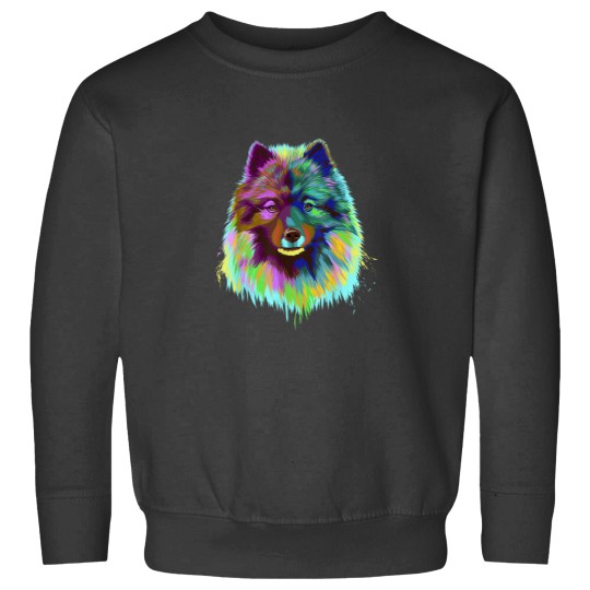 Discover Colourful Dog Keeshond Sweatshirts