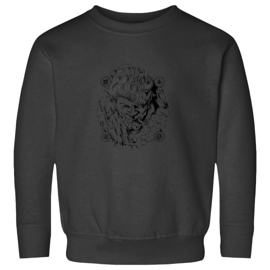 Discover Aang 4 Elements Demon Cool Tattoo Art Drawing Men Woman Sweatshirts