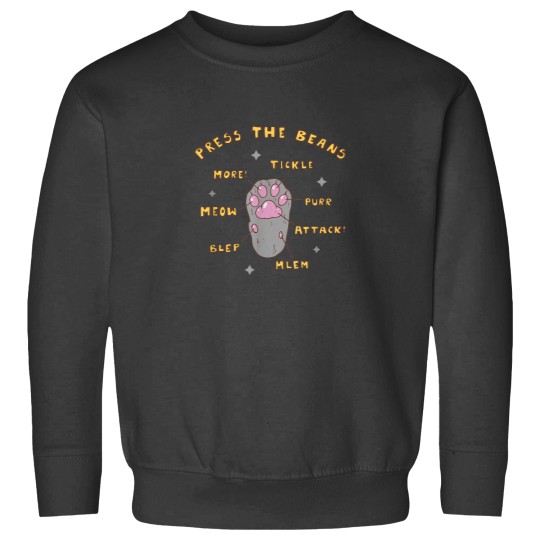 Discover Press The Beans Funny Cat Paw Design Sweatshirts