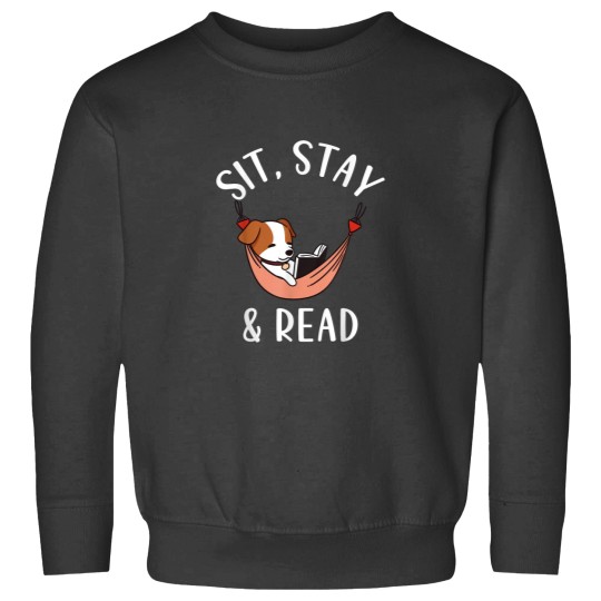 Discover Jack Russell Terrier Sit Stay Read Funny Dog Reading 8914 Sweatshirts