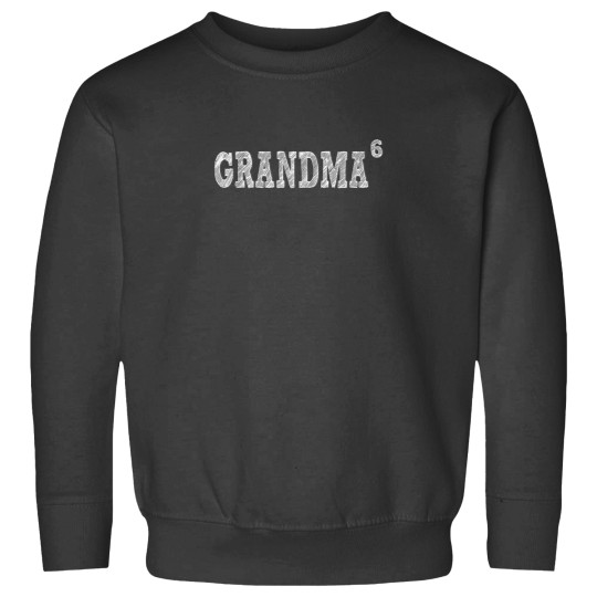 Discover Grandma6 Six Grandkids Grandmother of 6 Sweatshirts