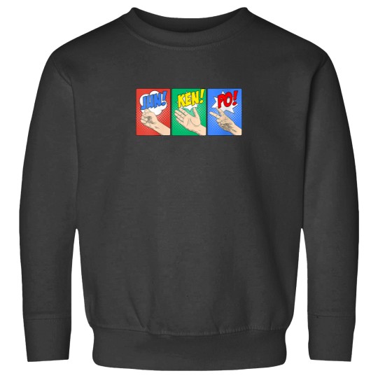 Discover Jan Ken Po Hawaiian Rock Paper Scissors Sweatshirts