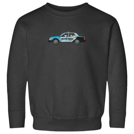 Discover Easter Police Eggs Boys Girls Bunny Rabbit Cruiser Sweatshirts