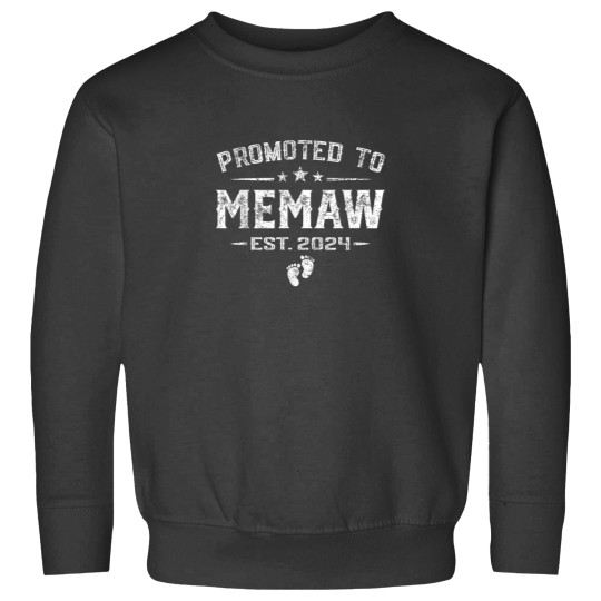 Discover Promoted To Memaw Est 2024 Mothers Day First Time New Mom 5206 Sweatshirts