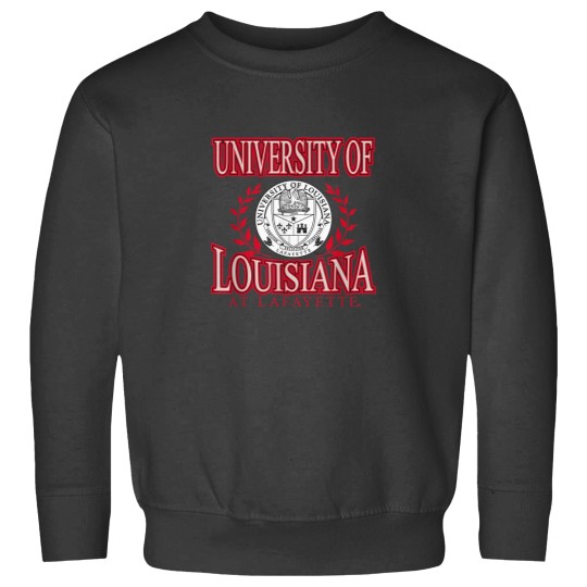 Discover Louisiana Lafayette Ragin Cajuns Laurels Black Sweatshirts
