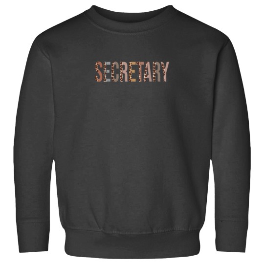 Discover Leopard Secretary Supplies Funny Back to School Sweatshirts