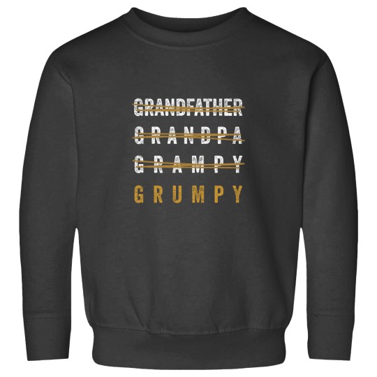 Discover Funny Pun Grandfather Humor Grandpa Joke Grumpy Essential Sweatshirts