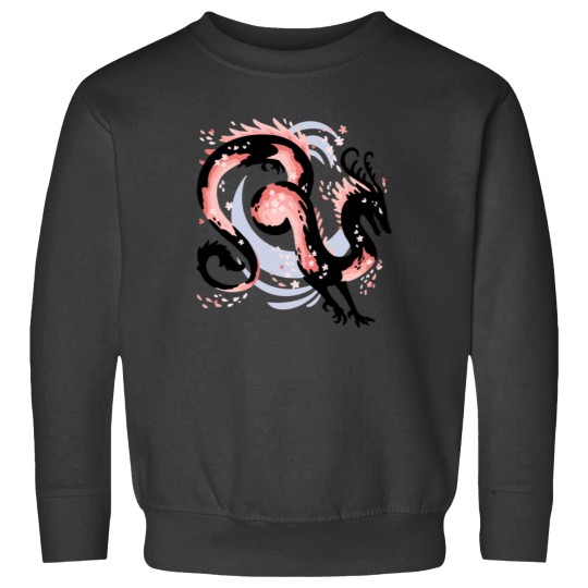 Discover Cherry Blossom Dragon Drawing T-Shirt 2 Sweatshirts