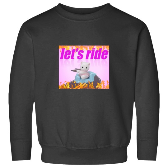 Discover Let's Ride Charli XCX Calico Critters Cat 2 Sweatshirts