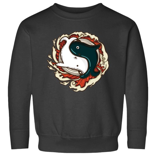 Discover Ying Yang Whales Animal Yin Yang Sweatshirts