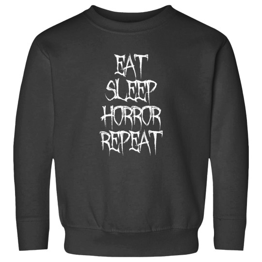 Discover Eat Sleep Horror Repeat Sweatshirts