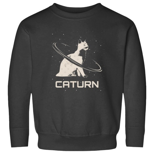 Discover Saturn Caturn Cat Planet Space Essential Sweatshirts