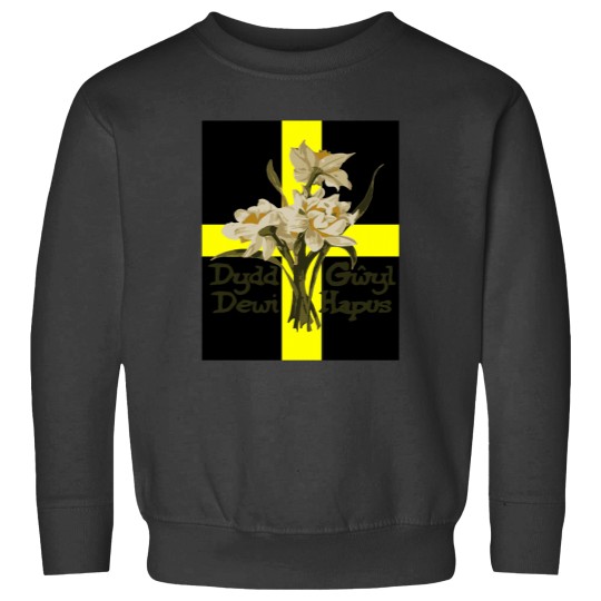 Discover Dydd Gwyl Dewi Hapus With St David Cross Sweatshirts