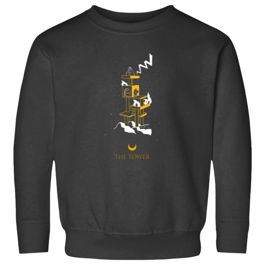 Discover The Tower Tarot Cats Sweatshirts