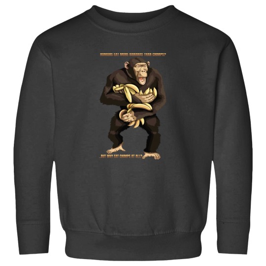 Discover Chimp Monkey Lovers Chimpanzee Funny Bananas Dad Joke Gift Sweatshirts