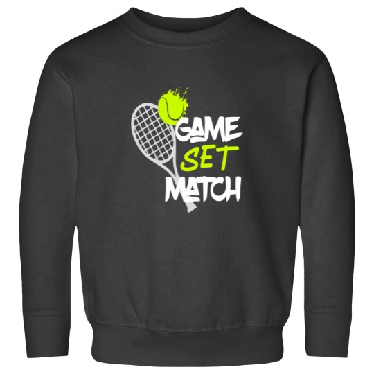 Discover Tennis Game set match design gift for tennis players or fans  Scoop Sweatshirts