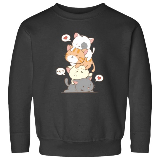 Discover Cat Pile Kawaii Sweatshirts
