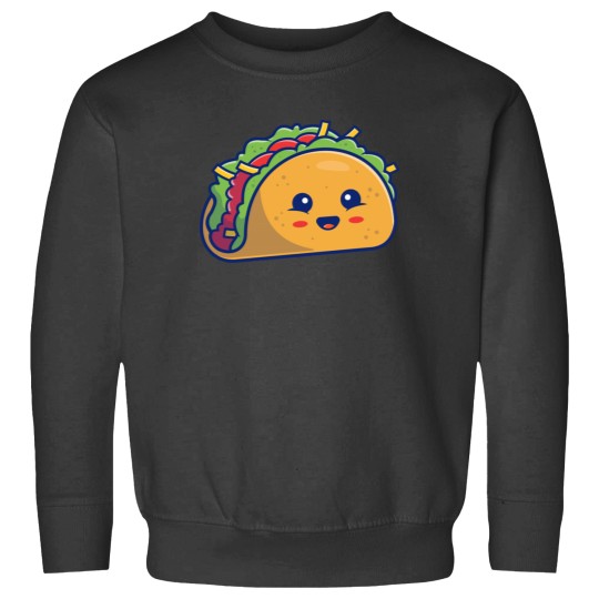 Discover Cute Taco Cartoon T-Shirt 3 Sweatshirts