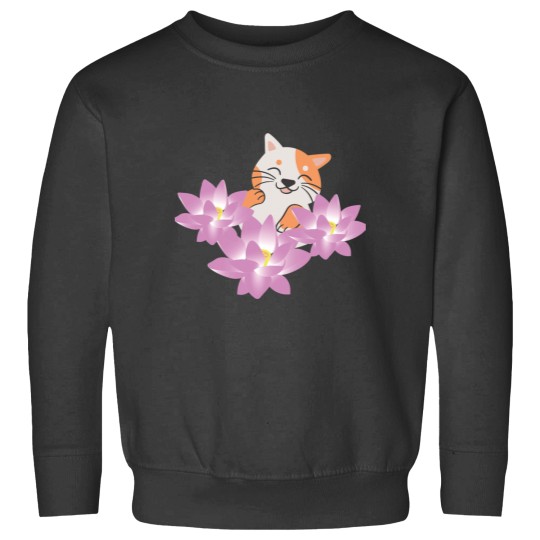 Discover Copy of Cat In Lotus Tattoo Sweatshirts