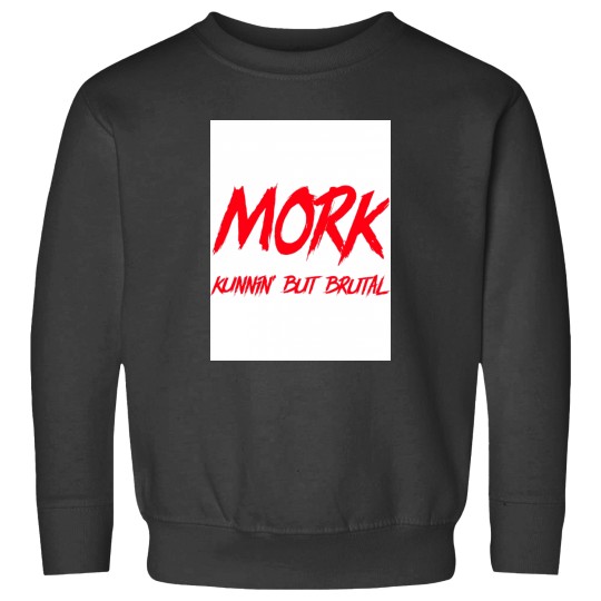 Discover Mork kunnin but brutal - Red Active Sweatshirts