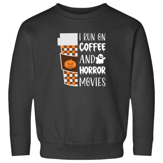 Discover I Run On Coffee And Horror Movies Halloween Costume Cinema Sweatshirts