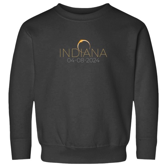 Discover Solar Eclipse 2024 Shirt State Indiana Total Sola Sweatshirts