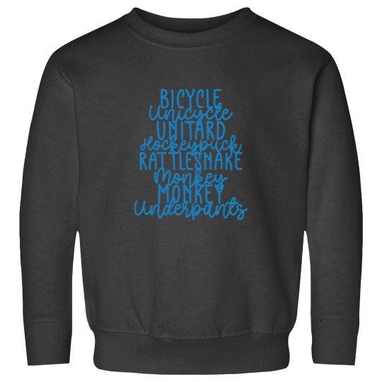 Discover Monkey Monkey Underpants Blue Fan Quote Sweatshirts