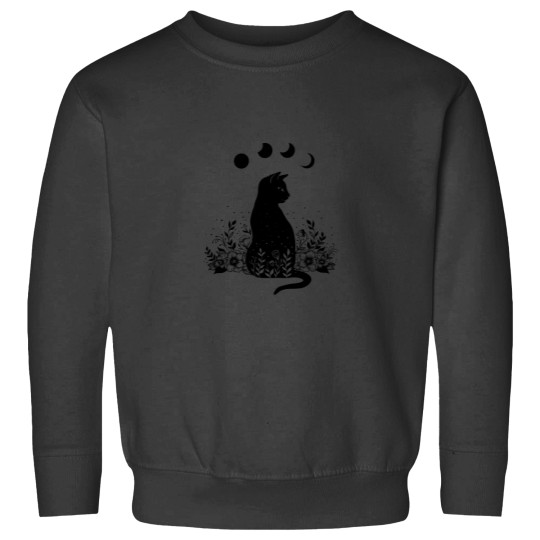 Discover Night Garden Cat Classic Sweatshirts