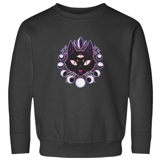 Discover Lunar Cat Classic Sweatshirts