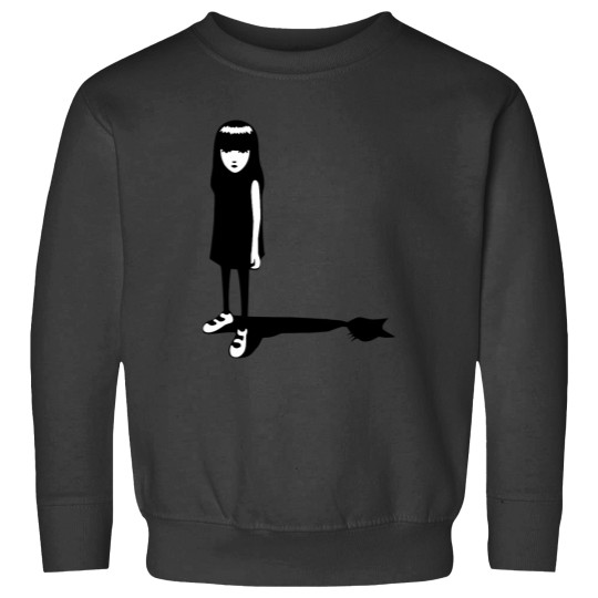 Discover emily the strange, black cat shadow Essential Sweatshirts