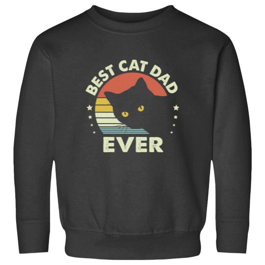 Discover Vintages Best Black Cat Dad Ever  Essential Sweatshirts