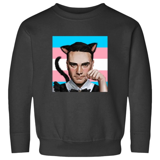 Discover Ben Shapiro Catboy maid Trans pride flag Sweatshirts