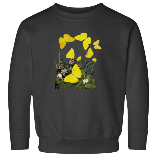 Discover Yellow Butterflies & Flowers Classic Sweatshirts