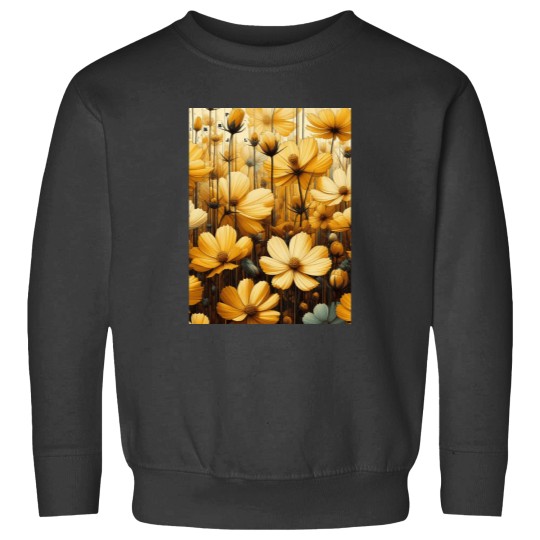 Discover Vibrant Yellow Cosmos Flowers Add a Splash of Sunshine to Your Space Classic Sweatshirts