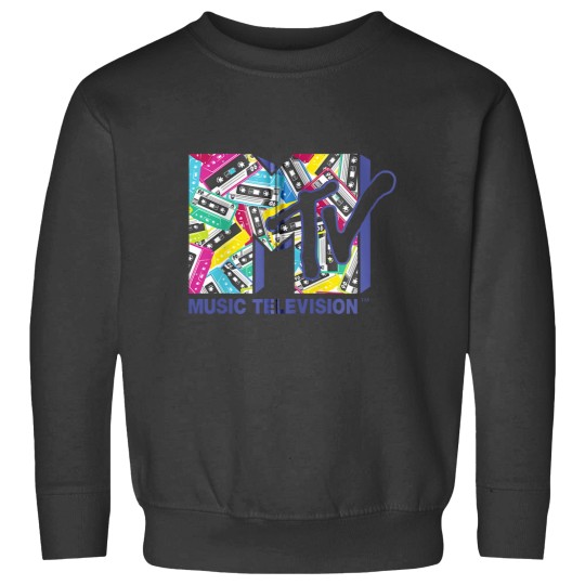 Discover Mademark x MTVs The  MTVs Logo with the 80s tapes Zip Sweatshirts
