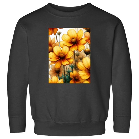 Discover Vibrant Yellow Cosmos Flowers Add a Splash of Sunshine to Your Space Classic Sweatshirts