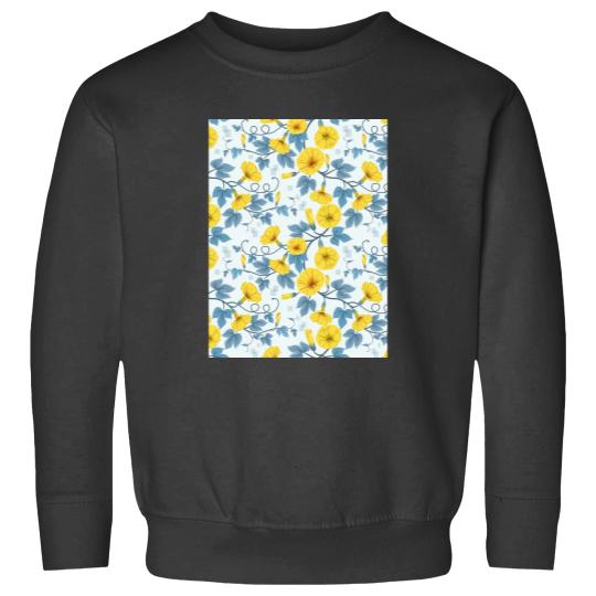 Discover Yellow Cosmos Flowers Floral Art Print Graphic Sweatshirts