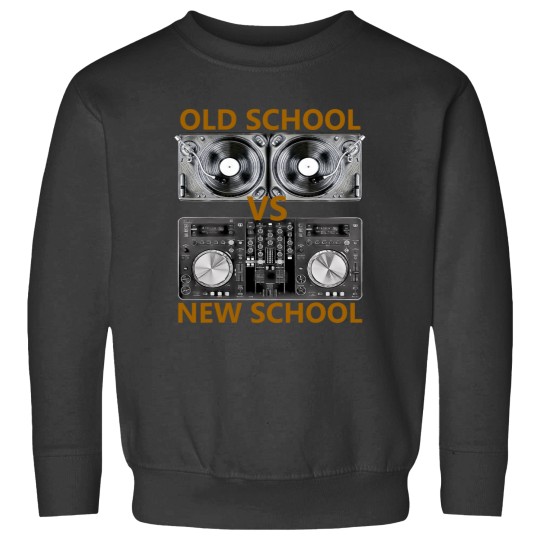 Discover Old School DJ VS New School DJ HouseDance Music Sweatshirts