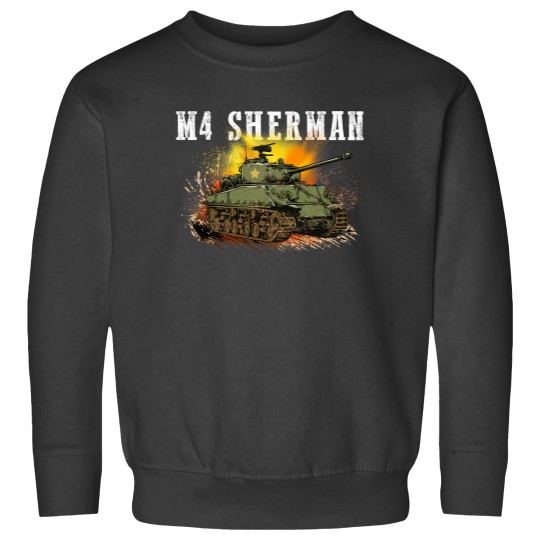 Discover M4 Sherman the WW2 Tank a WWII armys Tank for Military Boys Sweatshirts