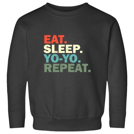 Discover Funny YOYO Lover Eat Sleep YOYO Repeat Sweatshirts