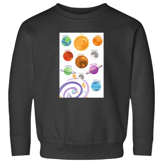 Discover Planets Colour,Cosmis Sound Classic Sweatshirts