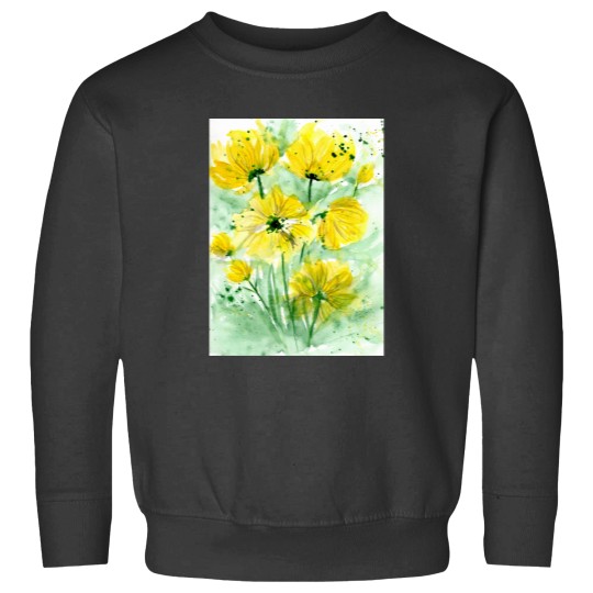 Discover Colorful watercolor peony flowers and leaves Long Sweatshirts
