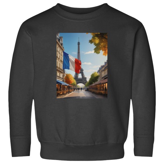Discover Eiffel tower - Paris - France Classic Sweatshirts