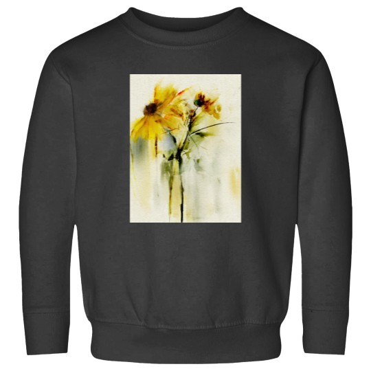 Discover Yellow floral. Graphic Sweatshirts