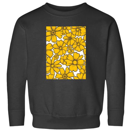 Discover Sunny Day Floral Pattern Graphic Sweatshirts