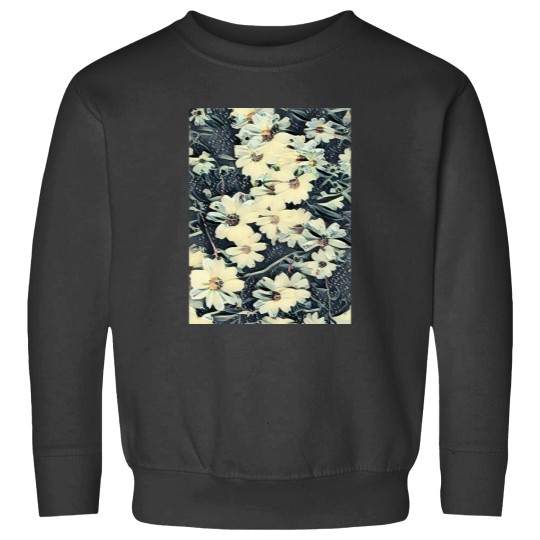 Discover Nostalgic White Flowers Classic Sweatshirts