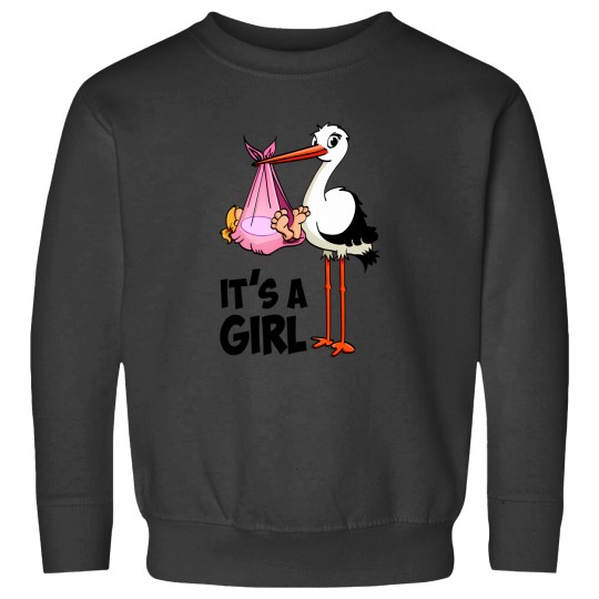 Discover Its A Girl The Pink Stork And The Ba Sweatshirts