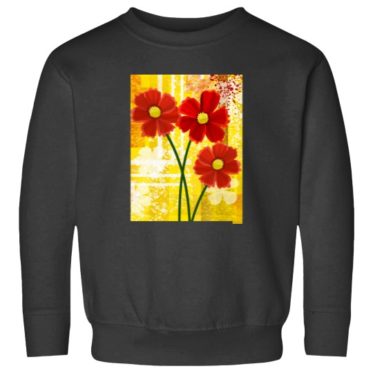 Discover Red Flowers Classic Sweatshirts