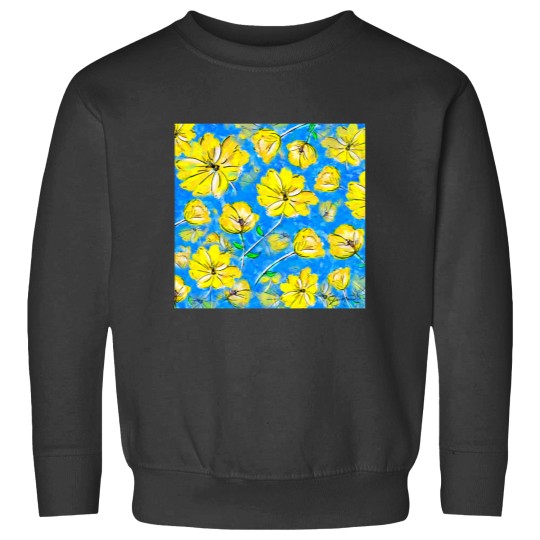 Discover Yellow Flowers by Jan Marvin Essential Sweatshirts