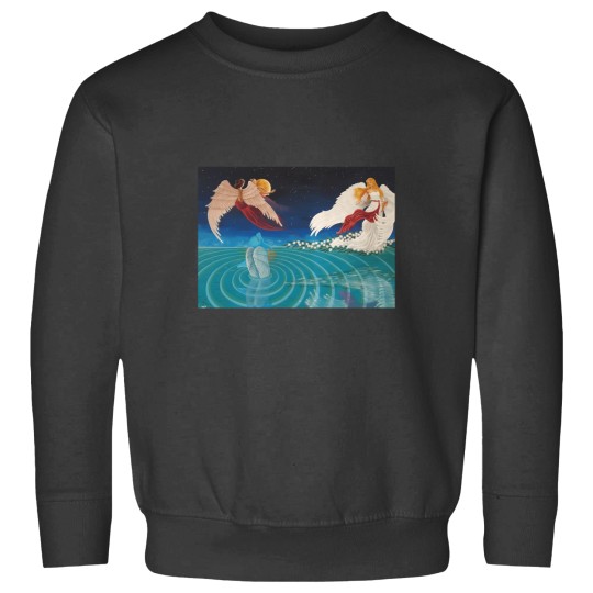 Discover Dolphin Communes With Angels Sweatshirts